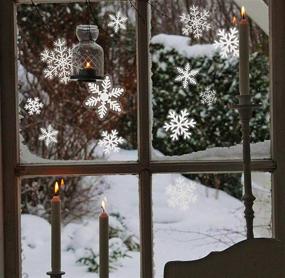 img 3 attached to ❄️ R N' D Christmas Snowflakes Window Clings - Transform Your Windows with 81 Snowflake Sticker Decorations