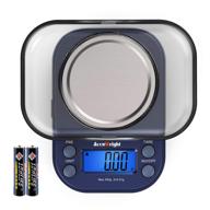 📏 accuweight 255 mini digital scale: perfect for school, travel, jewelry, and more - pocket gram scale 300g/0.01g with tare, calibration, and food kitchen scale logo