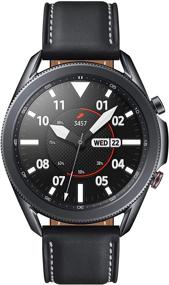 img 4 attached to SAMSUNG Galaxy Watch 3 - 45 мм Смарт-часы с расширенным мониторингом здоровья 🕰️ и отслеживанием фитнеса, GPS, Bluetooth и долговременным аккумулятором - Мистический черный (разблокированный LTE, версия для США)