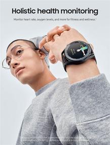 img 2 attached to SAMSUNG Galaxy Watch 3 - 45 мм Смарт-часы с расширенным мониторингом здоровья 🕰️ и отслеживанием фитнеса, GPS, Bluetooth и долговременным аккумулятором - Мистический черный (разблокированный LTE, версия для США)