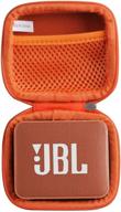 hermitshell travel case for jbl go2 - waterproof ultra portable bluetooth speaker (orange) logo