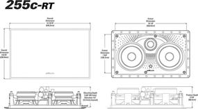 img 1 attached to Аудиосистема Polk Audio 255c-RT для установки в стену, 2 громкоговорителя 5.25" - серия "Vanishing", легкая установка в стену, порт Power Port, гриль для окраски (черный/белый)