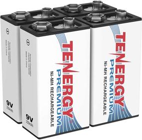 img 4 attached to 🔋 Tenergy Premium Rechargeable 9V Batteries - High Drain 250mAh NiMH 9V Square Battery for Smoke Alarm/Detector (4 Pack)