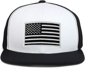 img 2 attached to 🧢 Armycrew Youth American Snapback Trucker Hat - Boys' Accessories in Hats & Caps