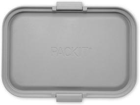 img 2 attached to 🍱 Mod Lunch Bento Food Storage Container - PackIt, Steel Gray