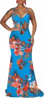 🌺 hawaiian floral evening gown off shoulder maxi dress - women's sexy long dress logo