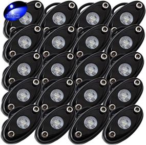 img 4 attached to 🔵 LEDMIRCY LED Rock Lights Blue - 20PCS Off Road Truck ATV SUV RZR Boat Car Auto High Power Neon Trail Rig Lights - Waterproof & Shockproof (Pack of 20, Blue)