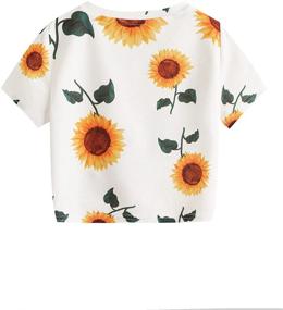 img 3 attached to 👚 Adorable Romwe Casual Sleeve Shirts for Trendy Girls (11-12 Years) - Browse Girls' Clothing at Its Finest!