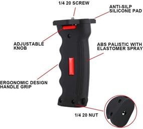 img 1 attached to Poyinco Wide Platform Pistol Grip Camera Handle Stabilizer with 1/4" Screw for SLR DSLR DC Canon Nikon Sony iPhone Xiaomi Smartphone