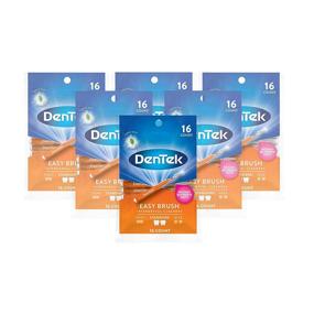 img 4 attached to 🦷 DenTek Easy Brush Interdental Cleaners, Teeth Cleaning Brushes, Standard Size, Mint Flavored, 16 Count, 6-Packs