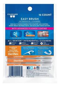 img 3 attached to 🦷 DenTek Easy Brush Interdental Cleaners, Teeth Cleaning Brushes, Standard Size, Mint Flavored, 16 Count, 6-Packs