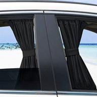 enhanced uv protection: slidable retractable car side window curtain shields (2pcs) for sedan suv logo