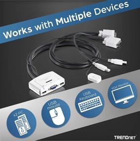 img 2 attached to 🔀 TRENDnet TK-217i: USB 2.0 2-Port KVM Switch Kit for Dual PC Management with Auto-Scan and Hot-Keys
