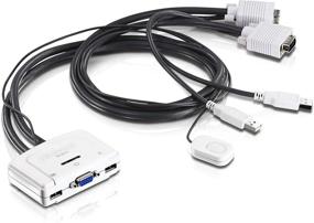 img 4 attached to 🔀 TRENDnet TK-217i: USB 2.0 2-Port KVM Switch Kit for Dual PC Management with Auto-Scan and Hot-Keys