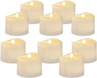 amagic 24 pack flameless tea lights: battery operated led tealight candles for mother's day gifts - warm white flickering ambiance логотип