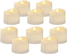 img 4 attached to AMAGIC 24 Pack Flameless Tea Lights: Battery Operated LED TeaLight Candles for Mother's Day Gifts - Warm White Flickering Ambiance