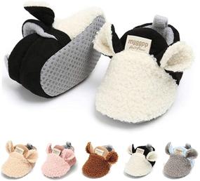 img 4 attached to 👟 LAFEGEN Slipper Newborn Booties: Stylish & Comfortable Shoes for Toddler Boys' Slippers