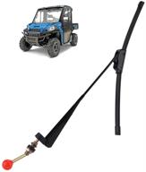 🧽 valchoose utv hand wiper: 15.7" uv protected rubber manual windshield wiper for polaris ranger rzr, kawasaki, honda pioneer, golf cart - instruction included logo