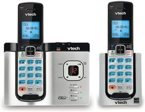 img 3 attached to 📞 VTech DS6621-2 DECT 6.0 Expandable Cordless Phone: Connect to Cell, Bluetooth, Answering System - Silver/Black, 2 Handsets