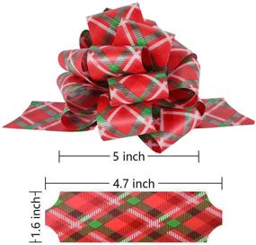img 3 attached to PintreeLand 24PCS Christmas Wrap Pull Bows: Wide Ribbon Accessory for Easy Xmas Present Decoration