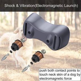 img 1 attached to 🐶 LindoPet Safe Training Collar: Shock & Vibration Modes, Electromagnetic Launch, Bluetooth & RF433 Control, Rechargeable & Adjustable Shock Levels