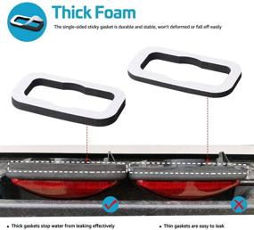 img 2 attached to 🚘 Прокладка для кабины крыши RUXIFEY для фонаря маркеров поверки, уплотнение лампы передней и задней части - совместима с Hummer H2 2003-2009: улучшите внешний вид и безопасность вашего автомобиля!