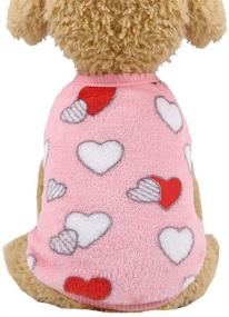 img 3 attached to 🐶 YIKEYO Set of 4 Puppy Clothes for Small to Medium Girl Dogs - Winter Warm Yorkie Chihuahua Fleece Sweaters with Cute Cartoon Animal Patterns - Outfits perfect for Pet Cat - Sizes XXS to XL