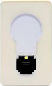 img 3 attached to 💡 Inovat 10PCS Mini LED Credit Card Pocket Light Bulb - Portable Christmas Card Lamp with Switch Card, White Color Light