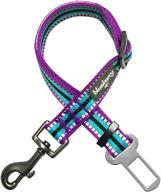 blueberry pet multi-colored stripe adjustable dog seat belts with 3m reflective material in 8 vibrant colors logo