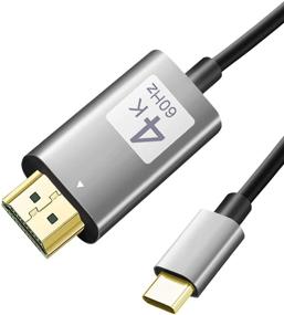img 4 attached to 🔌 High-Quality USB C to HDMI Cable 4K 60Hz - Connect MacBook Pro/Air, iPad Pro, Surface Book 2, and More to HDTV/Monitor