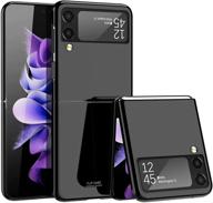 📱 10 cent samsung galaxy z flip 3 case 5g (2021) – ultra thin hard pc shockproof screen protector with stylish piano lacquer coating – sleek cover case in piano black logo