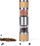 🧂 2-in-1 refillable salt and pepper grinder | stainless steel grinder | adjustable coarseness | ceramic rotor | refillable salt and pepper mill logo