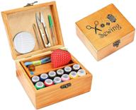wooden sewing organizer accessories beginner logo