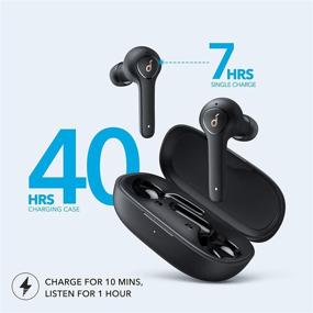 img 1 attached to 🎧 Беспроводные наушники Anker Soundcore Life P2 True Wireless - 4 микрофона, шумоподавление CVC 8.0 - Графеновый драйвер, чистый звук - USB C, 40 часов автономной работы - Водонепроницаемость IPX7 - Беспроводные наушники для работы дома