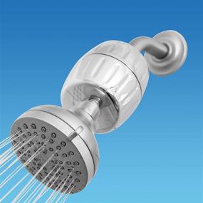 img 1 attached to 🚿 AquaBliss HD HEAVY DUTY High Output Shower Filter – Superior Advanced 30x Filter Media - Universal Multi-Stage Shower Head Filter for Chemicals, Chlorine, Pesticides (SF500) - Chrome