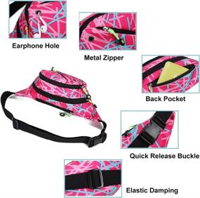 img 1 attached to 🎒 Ausion Fanny Pack Waist Bag: Adjustable Belt, Hip Bum Bag for Men & Women - Fashionable, Water Resistant Travel Bag for Hiking, Running, Cycling