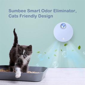 img 3 attached to 🐾 Sumbee Pet Litter Deodorizer: Advanced Odor Eliminator for Small Pets, Fragrance-Free and Dust-Free Deodorizer for Small Animal Toilets or Homes, Rechargeable Smell Eliminator