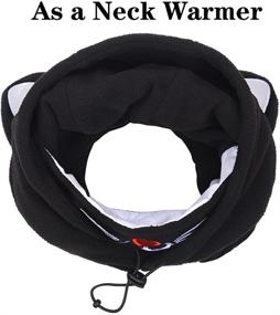 img 1 attached to 🧣 Winter Windproof Balaclava for Girls' Accessories and Cold Weather Riding