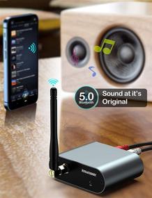 img 3 attached to 🎧 InnoMaker Bluetooth 5.0 Audio Receiver for Home Stereo System with HiFi DAC, LDAC/AptX-HD/AptX-LL/AptX/AAC/SBC Outputs, L/R RCA, 3.5mm Headphone Jack AUX - Stream and Play Music