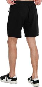 img 2 attached to 🏃 Ultimate Performance: EZRUN Men's 7-Inch Lightweight Quick-Dry Running Shorts with UPF 50+ Protection, DWR Coating, and Zipper Pockets