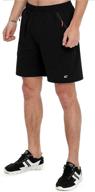 🏃 ultimate performance: ezrun men's 7-inch lightweight quick-dry running shorts with upf 50+ protection, dwr coating, and zipper pockets logo