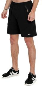 img 4 attached to 🏃 Ultimate Performance: EZRUN Men's 7-Inch Lightweight Quick-Dry Running Shorts with UPF 50+ Protection, DWR Coating, and Zipper Pockets