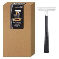 🪒 bic men's disposable shaving razors - 30 count (6 packs of 5 razors) - single blade logo