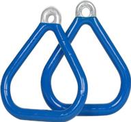 sss logo sticker coated blue triangle trapeze rings by swing set stuff commercial логотип