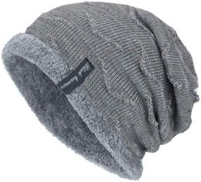 img 4 attached to 🧣 Warm and Cozy: LLmoway Winter Beanie Hat for Men and Women, with Stretchy Fit and Fleece Lining!