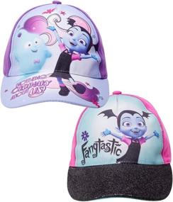 img 3 attached to 🧢 Disney Girls 2 Pack Cotton Baseball Cap (Toddler/Little Girls): Minnie Mouse, Fancy Nancy, Vampirina - Fun and Fashionable Accessories!