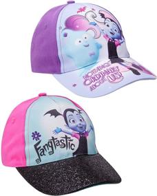 img 2 attached to 🧢 Disney Girls 2 Pack Cotton Baseball Cap (Toddler/Little Girls): Minnie Mouse, Fancy Nancy, Vampirina - Fun and Fashionable Accessories!