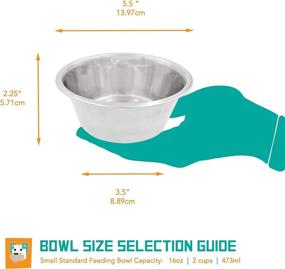 img 3 attached to Stainless Steel Dog Bowl by Fuzzy Puppy 🐶 Pet Products: An Excellent Choice for your Canine Companion