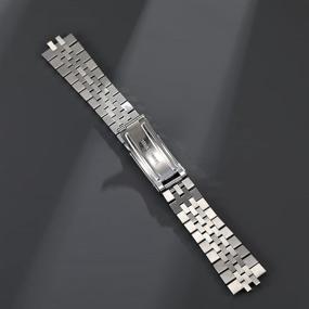 img 2 attached to ⌚ Luxurious Solid Stainless Steel Jubilee Bracelet Men's Watches: A Timeless Design