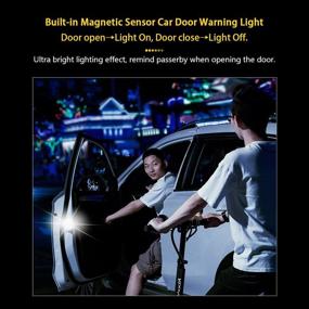 img 3 attached to 💡 Rechargeable LED Warning Safety Lights - LECART Universal White Car Door Lights - Compatible with All Vehicles